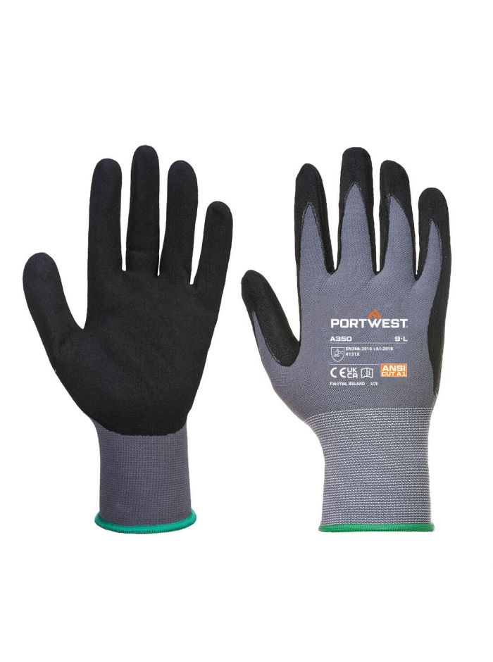 DermiFlex Glove - Nitrile Foam, L, R, Black