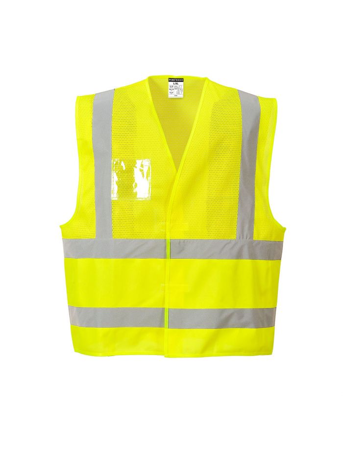 Hi-Vis Mesh Vest, 4X/5X, R, Yellow