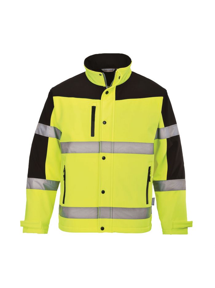 Two-Tone Softshell Jacket (3L), 4XL, R, Yellow/Black