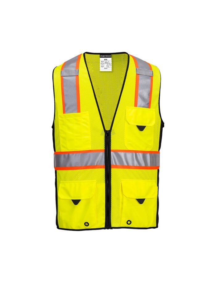 Ultra Cool Surveyor Vest, 4XL, R, Yellow/Black